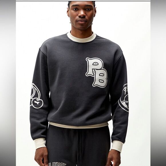 Playboy By PacSun Championship Crew Neck Sweatshirt Men’s Small - Picture 2 of 13